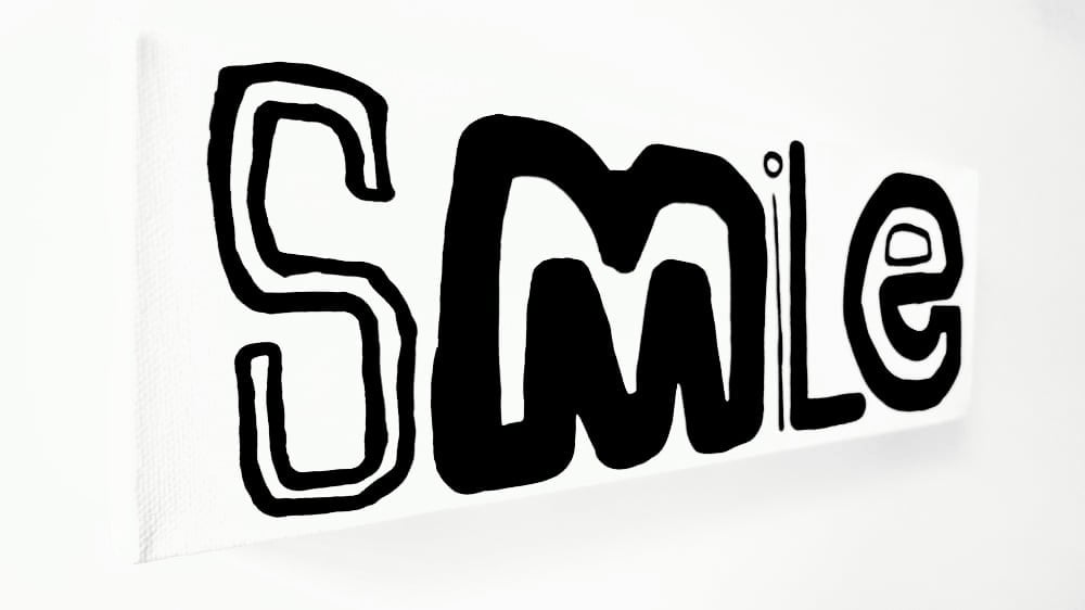 Image of SMiLe - 4" X 12" CANVAS