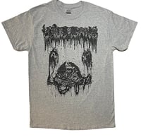 Undergang “ Putrid  Head  “ Athletic Gray T shirt  