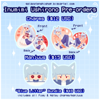 Inumimi Ushirono Charms & Manjuus (PRE-ORDER)