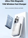 MSL 50000mAh Power Bank - Magnetic Qi Wireless Charger, 22.5W Fast Charging for iPhone, Samsung