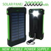 200000mAh Portable Solar Power Bank - Fast Charging, Waterproof with SOS Flashlight