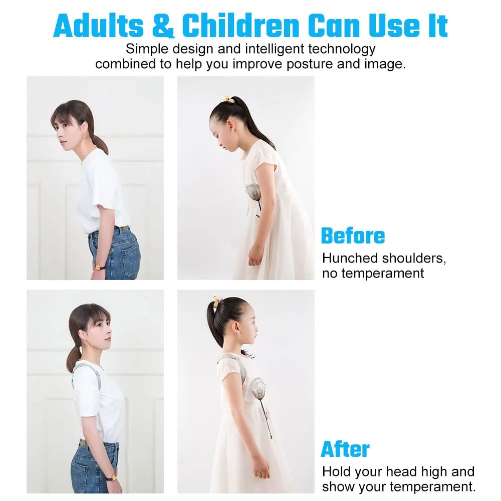 MSL USB Rechargeable Wearable Brace with Lumbar Massager