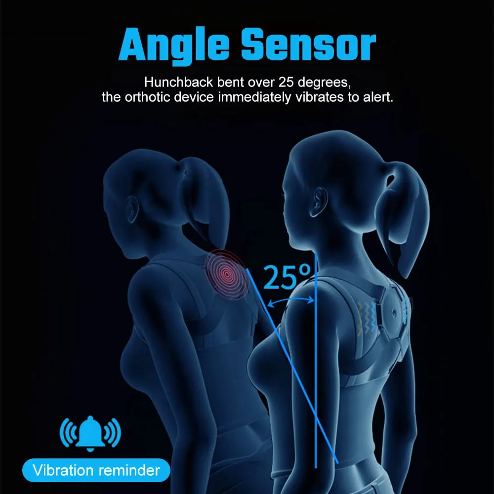 MSL USB Rechargeable Wearable Brace with Lumbar Massager