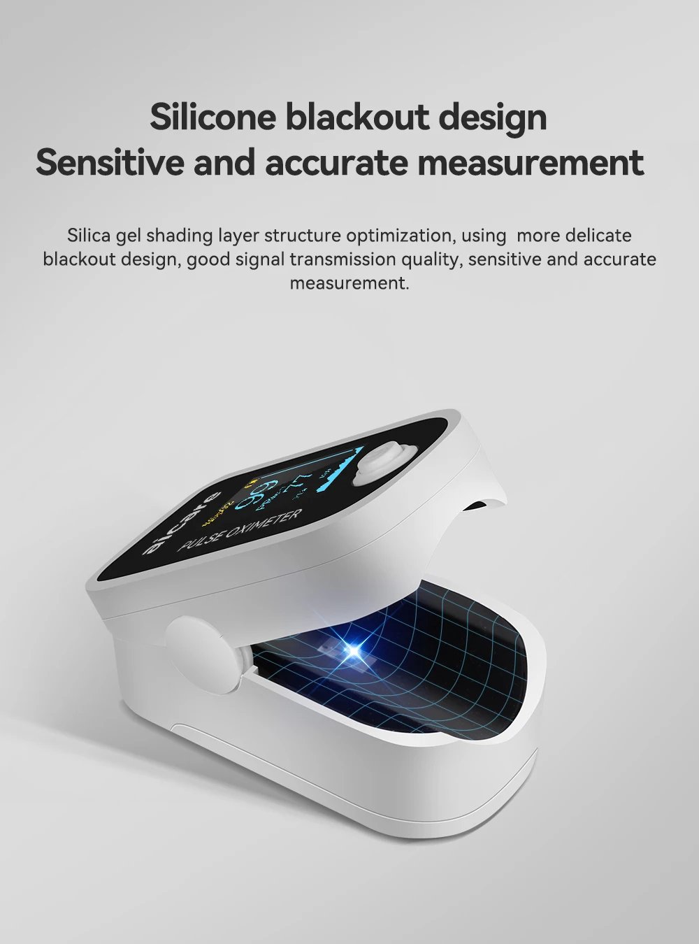 AICARE Medical Digital Oximeter - Blood Oxygen, Heart Rate for Adult & Child