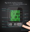 Digital LCD Blood Pressure Monitor - Heart Rate, Large Cuff, Portable