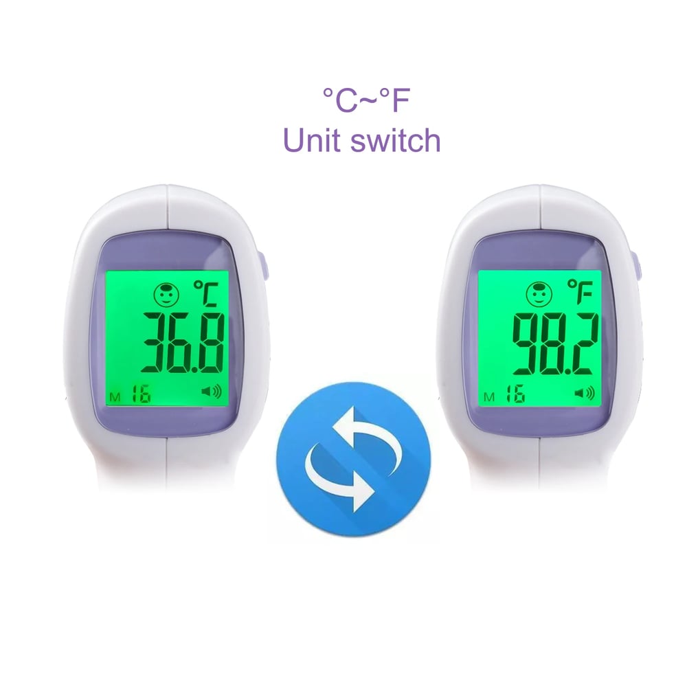 Digital Infrared Forehead Thermometer - Non-Contact, Medical for Baby & Adults