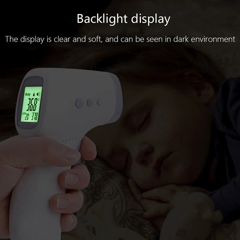 Digital Infrared Forehead Thermometer - Non-Contact, Medical for Baby & Adults