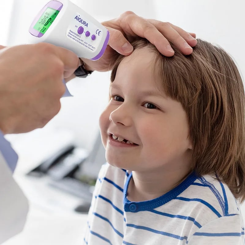 Digital Infrared Forehead Thermometer - Non-Contact, Medical for Baby & Adults