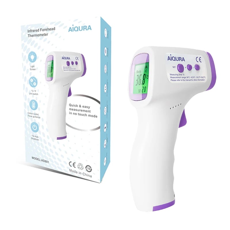 Digital Infrared Forehead Thermometer - Non-Contact, Medical for Baby & Adults