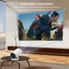 MSL Mini Projector 4K 1080P Support, Portable Projector WiFi6 BT 5.0 Android 11