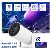 MSL Mini Projector 4K 1080P Support, Portable Projector WiFi6 BT 5.0 Android 11