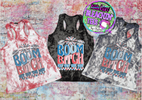 Image 1 of BOOM BITCH Woman's Bleached Tank