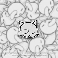 Anxiety Cat - Cat Face Palm Sticker
