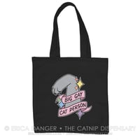 Big Gay Cat Person Tote Bag