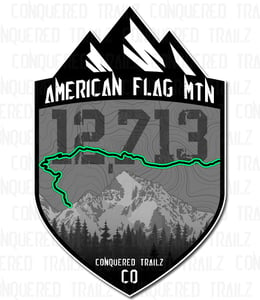 Image of American Flag Mountain Trail Badge