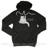 Homophobia is for Assholes Hoodie, featuring Anxiety Cat
