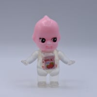 Image 8 of Kilos Kewties 3 inch Strawberry Milk Glow in the Dark Doublecast Resin Figure(PLUS MYSTERY MINI FIG)