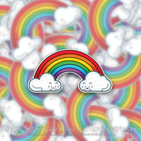Rainbow Cloud Cats Sticker