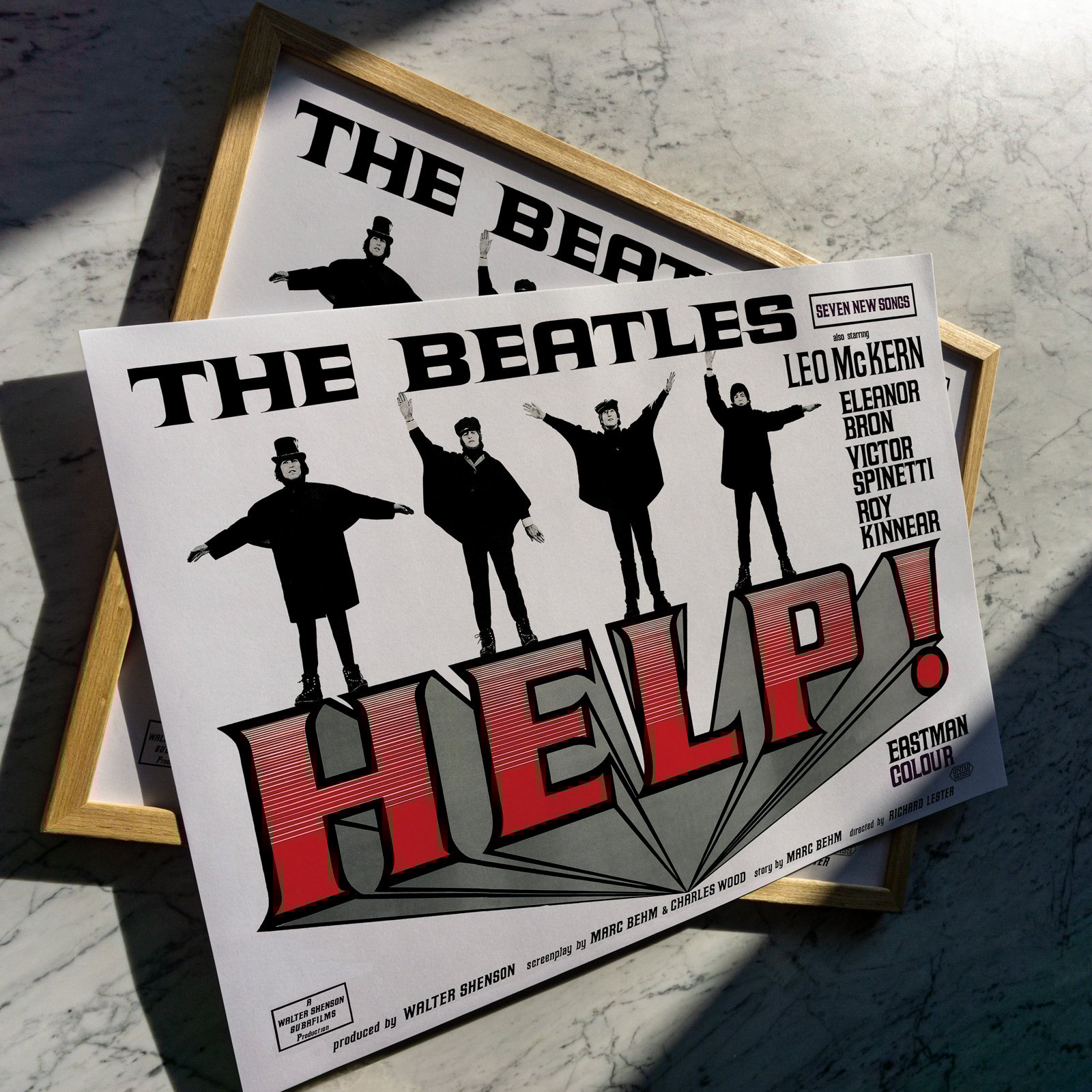 HELP! 当時物 BEATLES Q⑬映画 ポスター HELP! グッズ ビートルズ The