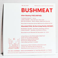 Image 2 of Bushmeat 45 rpm DJ 7"