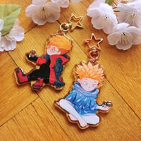 Image 1 of TRIGUN STAMPEDE | Keychains Vash and Knives