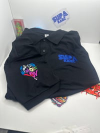 Supa Ragz heart on my sleeve polo. Size: LARGE 