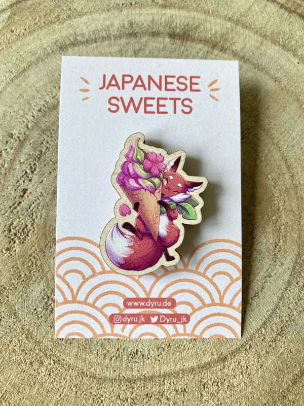 Image of Wood Pins - Japanese Sweets II