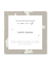 LES CARTES CADEAUX • motif Oiseaux
