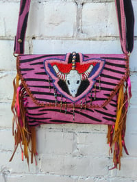 Image 1 of Barca Bag - hot pink zebra