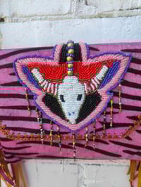 Image 9 of Barca Bag - hot pink zebra cross body or wear on waist