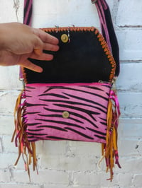 Image 5 of Barca Bag - hot pink zebra