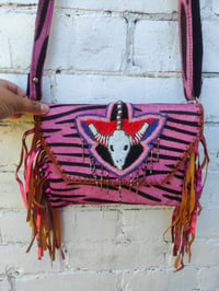 Image 7 of Barca Bag - hot pink zebra