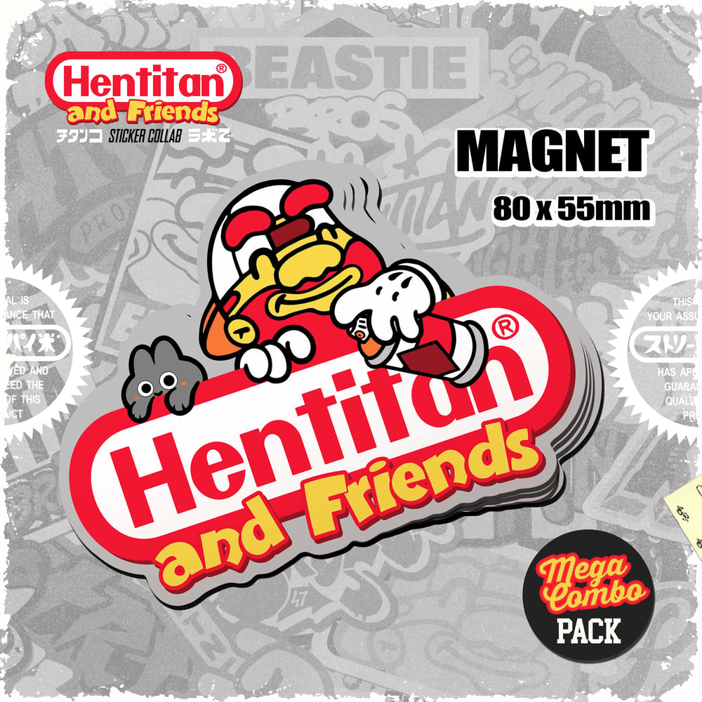 HENTITAN AND FRIENDS - MEGA COMBO STICKER PACK