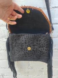 Image 11 of Barca bag -black leopard