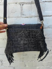 Image 12 of Barca bag -black leopard