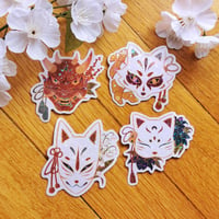 Image 1 of STICKERS | Kabuki masks