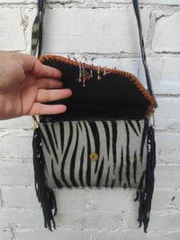 Image 4 of Barca Bag - Grey zebra