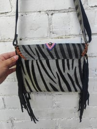 Image 14 of Barca Bag - Grey zebra