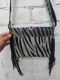 Image 7 of Barca Bag - Grey zebra