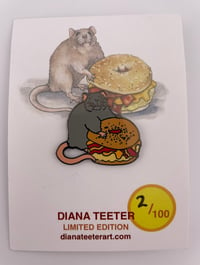 Image 3 of LIMITED EDITION - Bacon Egg and Cheese Rat Pin