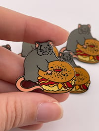 Image 1 of LIMITED EDITION - Bacon Egg and Cheese Rat Pin