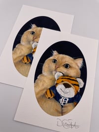 Image 1 of Detroit Tigers Cat Print