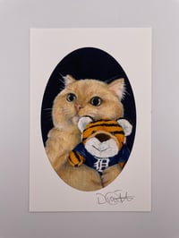 Image 3 of Detroit Tigers Cat Print