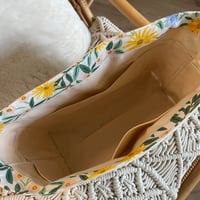 Image 2 of Sac Choupette "Fleurs blanc"