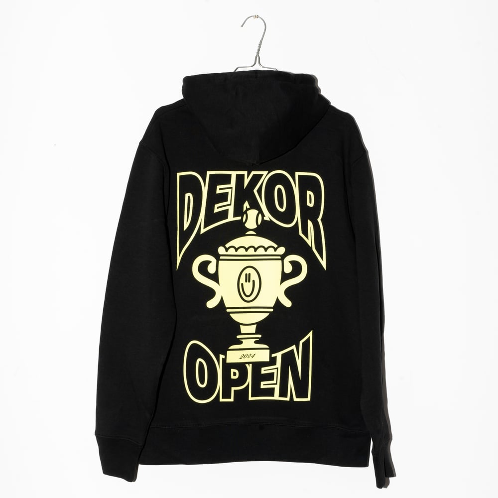Image of OPEN HOODIE BLACK