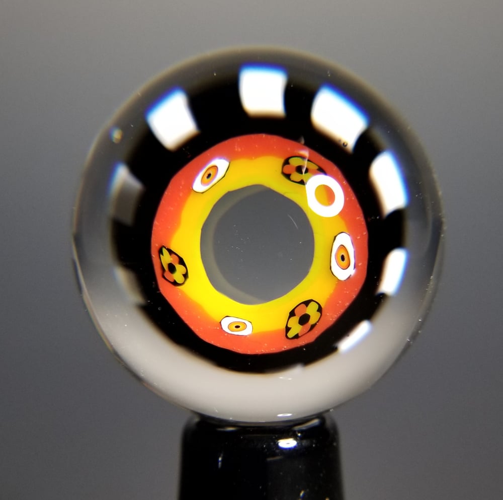 Image of 29mm Rasta Eye Ring / Checkerboard marble