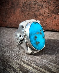 Image 2 of WL&A Handmade Sierra Bella Thunderbird Signet Ring - Size 10