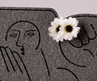 Image 3 of Woman Holding Flowers (Small) by America Martin