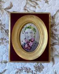 Image 1 of My what a lovely beard you have!- Embroidered photo- FRAMED