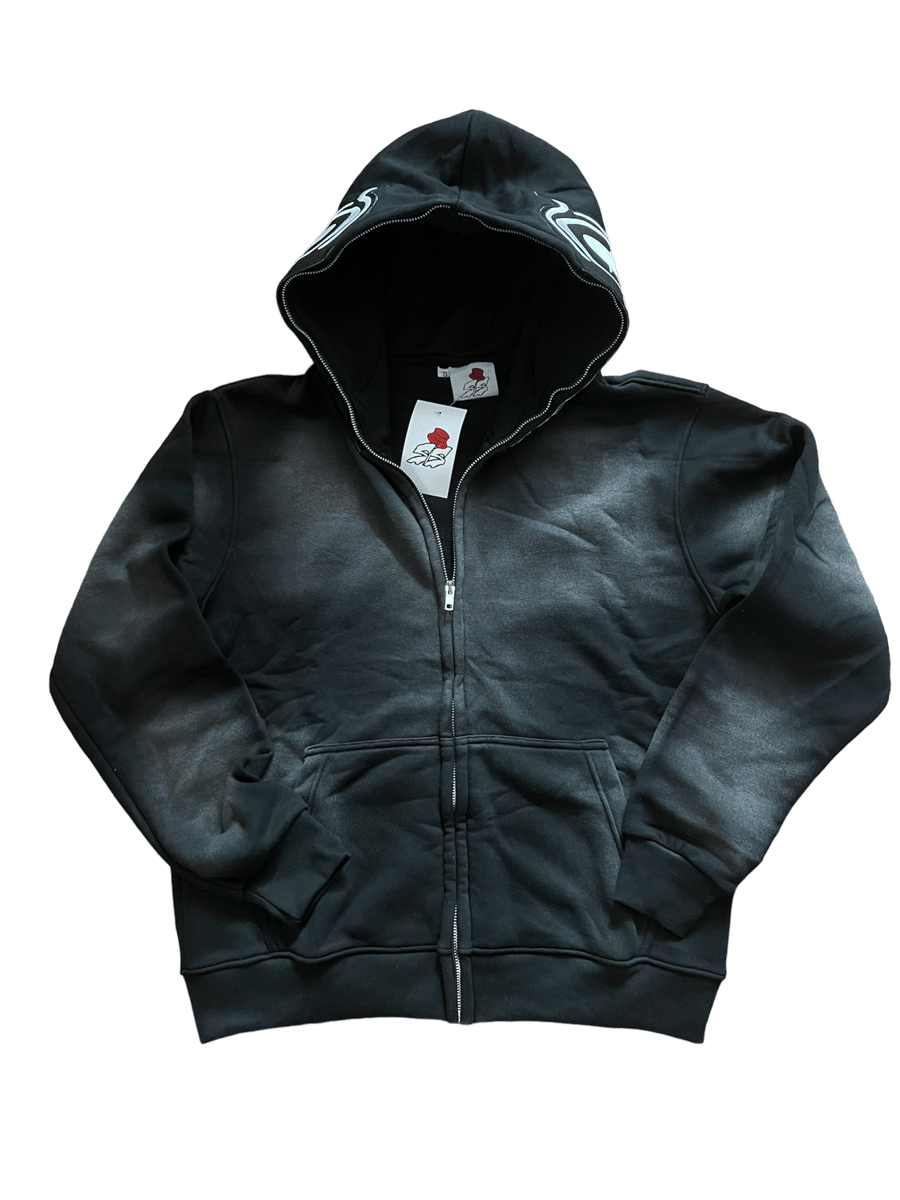 Image of Black “Misunderstood” Full Zip Hoodie